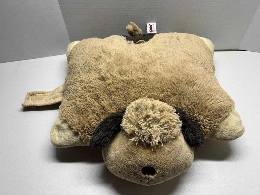 Pillow Pets Pee Wees Puppy Dog Plush 12 Inch Brown Stuffed Animal 2010